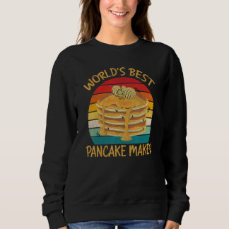 Sweatshirt World's Best Pancake Maker  Breakfast Retro
