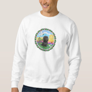 Sweatshirt Wreath - Black Shih Tzu
