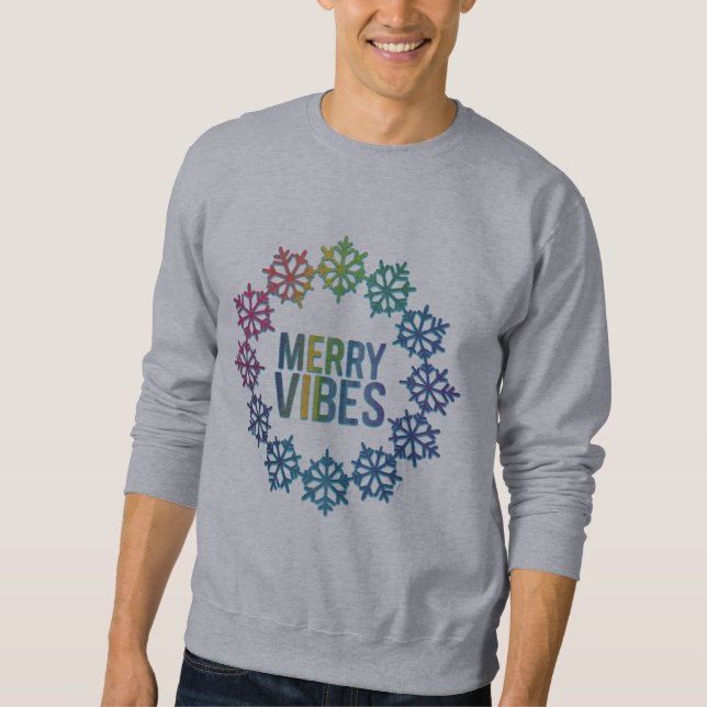 Sweatshirt Wreath Snowflake (Devant)