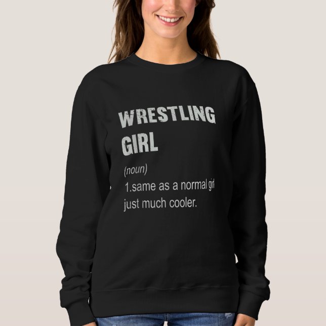 Sweatshirt Wrestling Girl Definition Wrestling   Women (Devant)