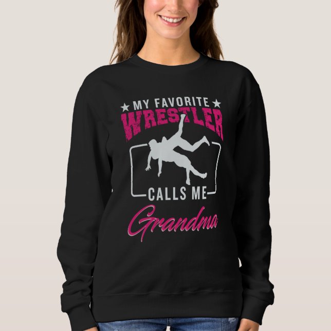 Sweatshirt Wrestling Grandma Nana  Wrestler Fighter Support F (Devant)