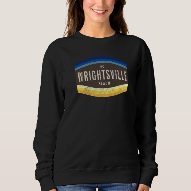 Sweatshirt Wrightsville Beach, NC Vacationing Shoreline Palet (Devant)