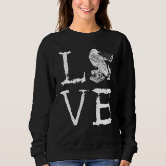 Sweatshirt Writer Raven Love Book  Reading Novel Writing