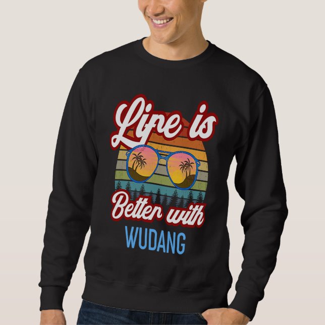 Sweatshirt Wudang Kung Fu Vintage Sunset  With Wudang (Devant)