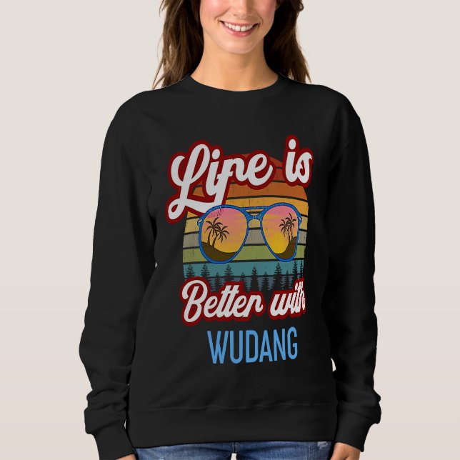 Sweatshirt Wudang Kung Fu Vintage Sunset  With Wudang (Devant)