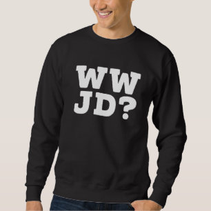 Sweatshirt Wwjd Ce que Jésus ferait Jésus est mon sauveur