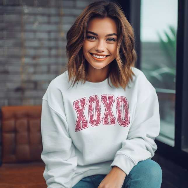 Sweatshirt X0X0 en Parties scintillant rose (Créateur téléchargé)