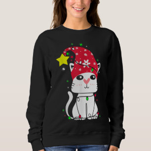 Sweatshirt X-Mas Cat Tree, Xmas Pet Cats Aimer Propriétaire A
