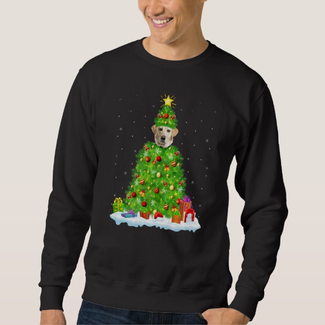 Sweatshirt Xmas Decorations Santa Labrador Retriever Dog Chri (Devant)