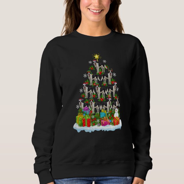 Sweatshirt Xmas Holiday  Santa Border Collie Dog Christmas Tr (Devant)
