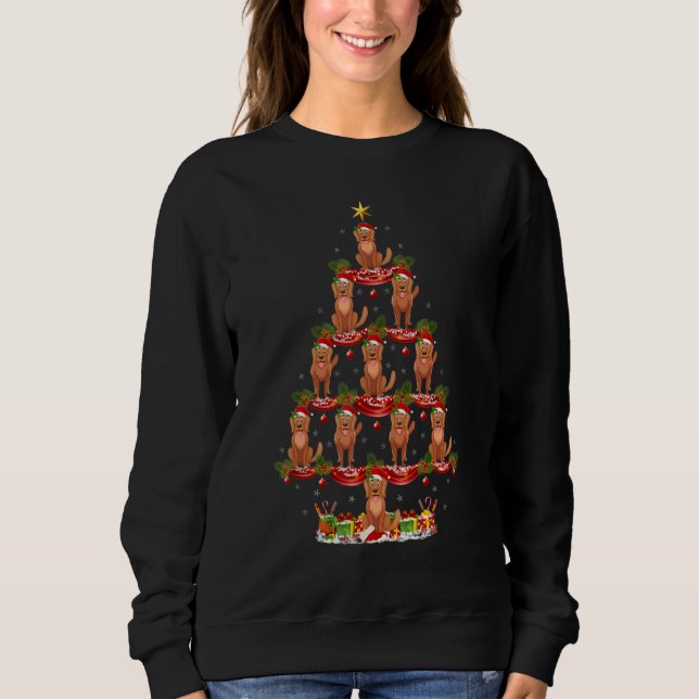 Sweatshirt Xmas Holiday   Santa Golden Retriever Dog Christma (Devant)