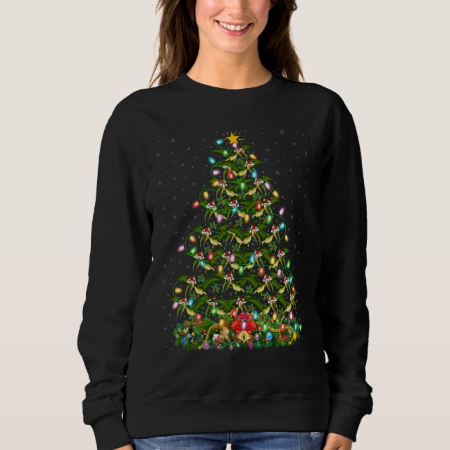 Sweatshirt Xmas Lights Santa Pterodactyl Dinosaur Bird Christ (Devant)