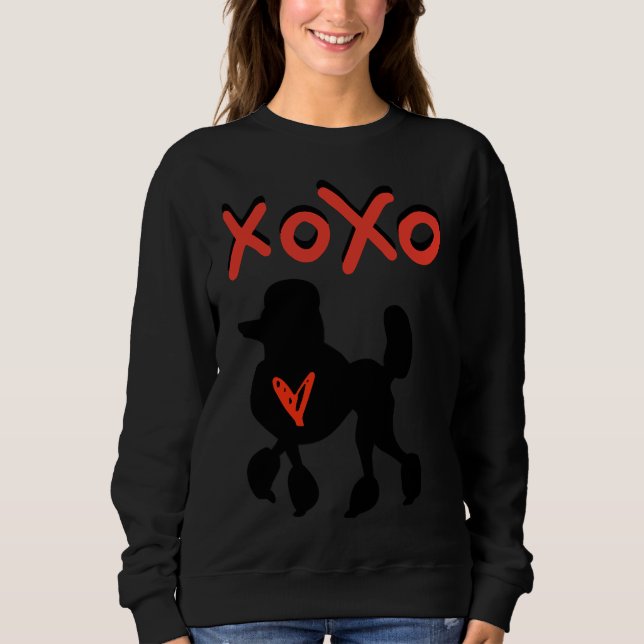 Sweatshirt Xoxo Poodle (Devant)