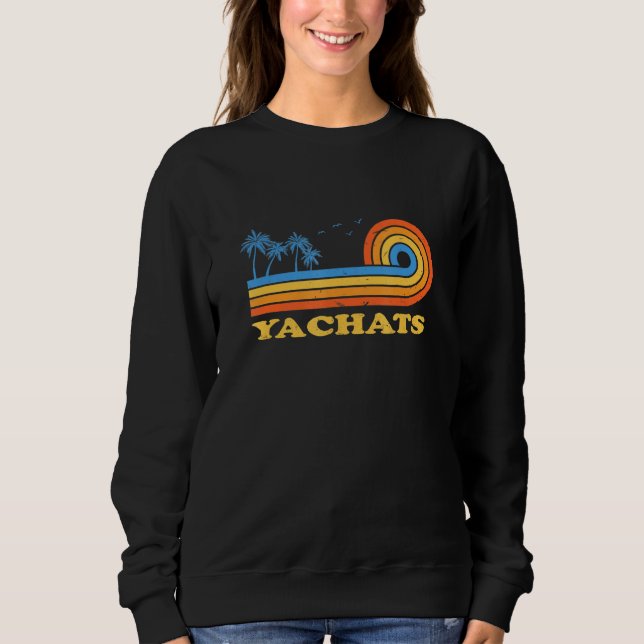 Sweatshirt Yachat Oregon Été Ou Tropique Yachatian Floral (Devant)