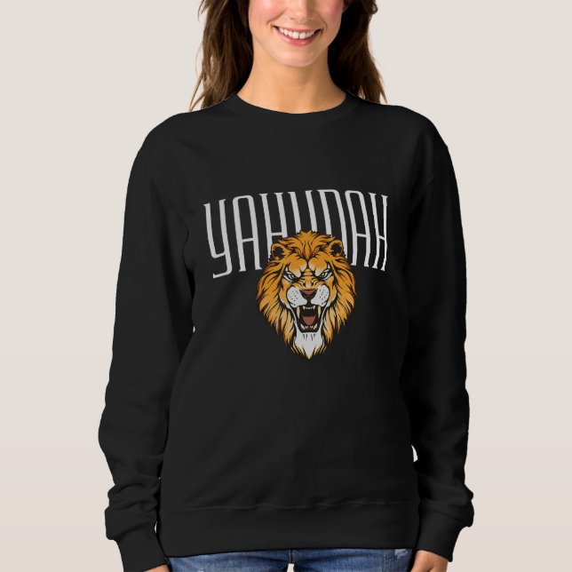 Sweatshirt Yahudah The Lion  Awakened By Yah Hebrew Israelite (Devant)