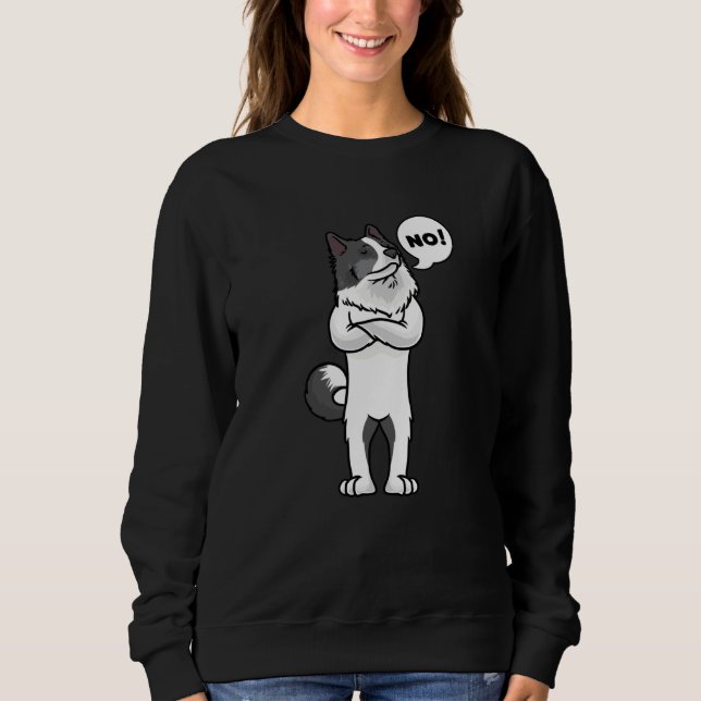Sweatshirt Yakutian Laika Chien têtu (Devant)