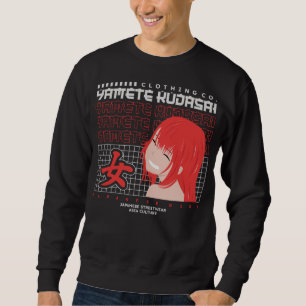 Sweatshirt Yamete Kudasai Anime Fille Chemise