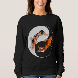 Sweatshirt Yang Carp Balance Taijitu japonais Nishikigoi Koi