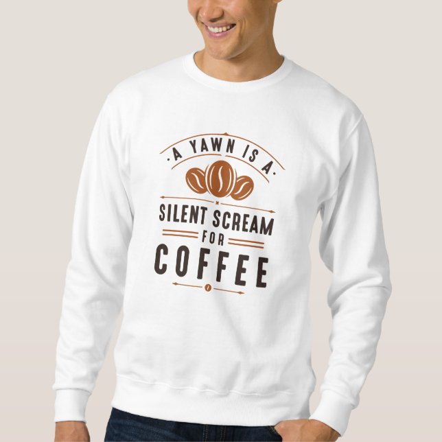 Sweatshirt Yawn café (Devant)