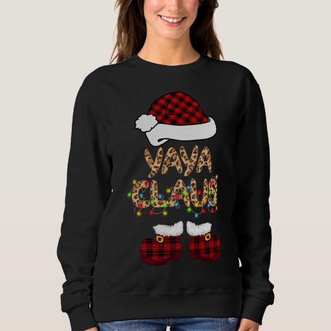 Sweatshirt Yaya Claus Père Noël Correspondance de Noël (Devant)