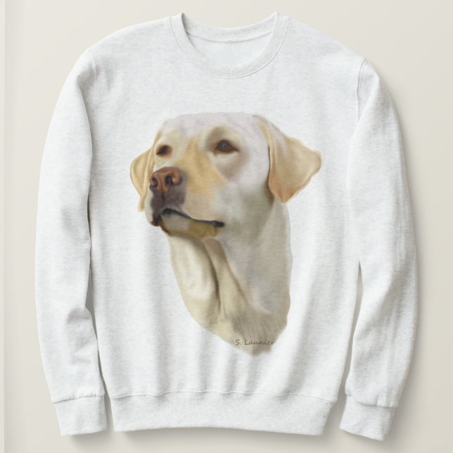 Sweatshirt Yellow Labrador Retriever (Design devant)