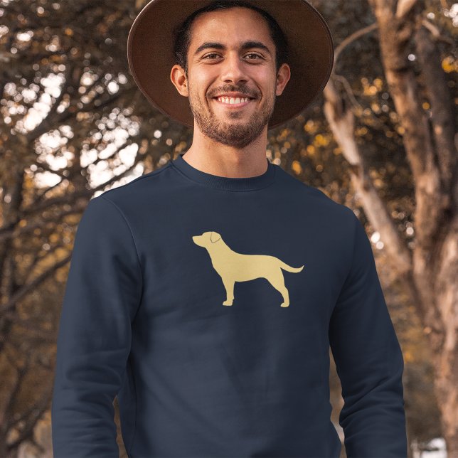 Sweatshirt Yellow Labrador Retriever Silhouette Lab Lover (Créateur téléchargé)