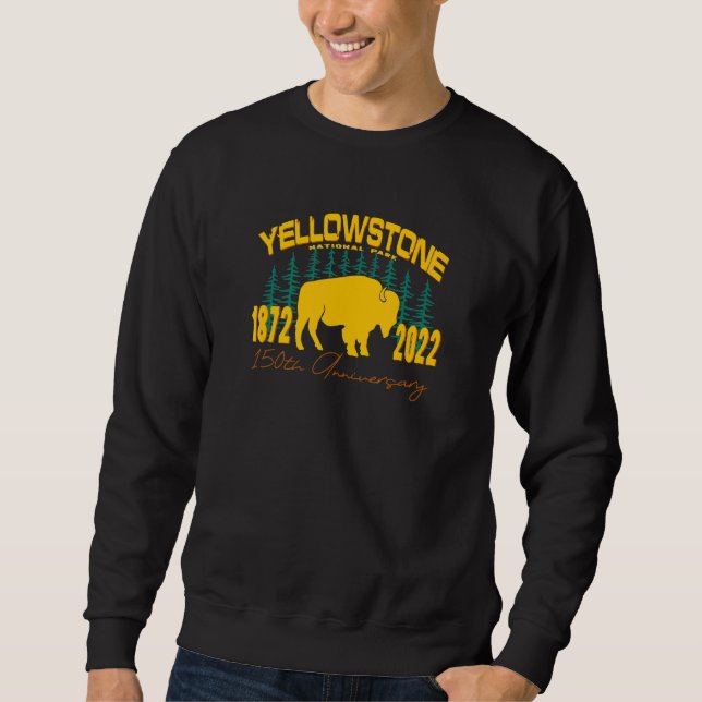 Sweatshirt Yellowstone National Park 150th Anniversary Memora (Devant)