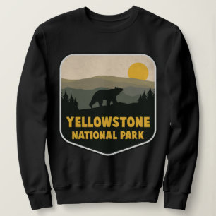 Sweatshirt Yellowstone National Park USA Ours Souvenir