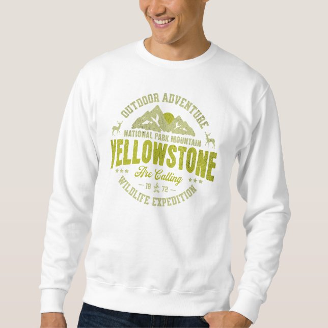 Sweatshirt Yellowstone Outdoor Adventure (Devant)