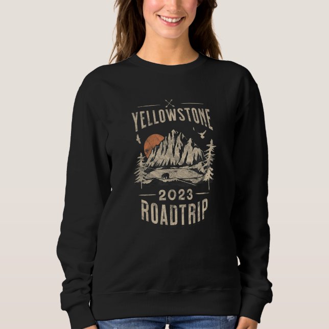 Sweatshirt YELLOWSTONE Road Trip 2023 (Devant)