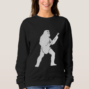 Sweatshirt Yeti Jamming Avec Silhouette De Guitare Électrique
