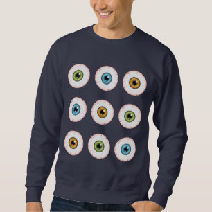 Sweatshirt Yeux d'Halloween Yeux Colorés Yeux Injectés de San