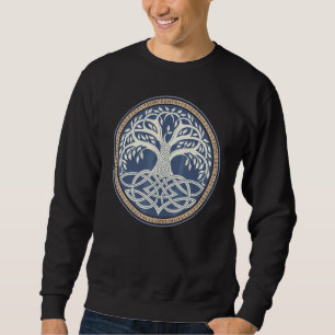 Sweatshirt Yggdrasil Nordique Viking Valhalla Asgard Païen Ar