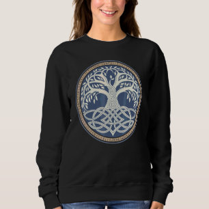Sweatshirt Yggdrasil Nordique Viking Valhalla Asgard Païen Ar