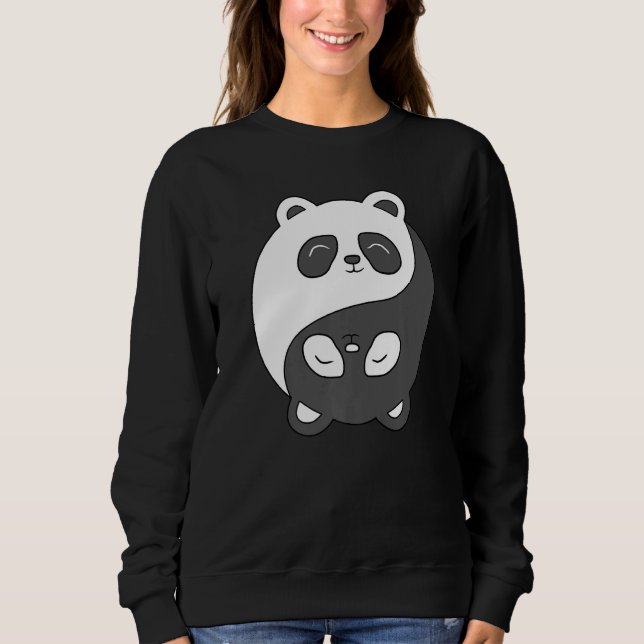 Sweatshirt Yin and Yang Bear Predator Koala Meditation Acro H (Devant)