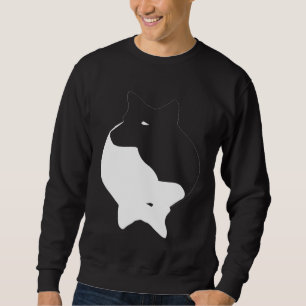 Sweatshirt Yin Yang Australien Bouvier Chien Heeler Symbole Z
