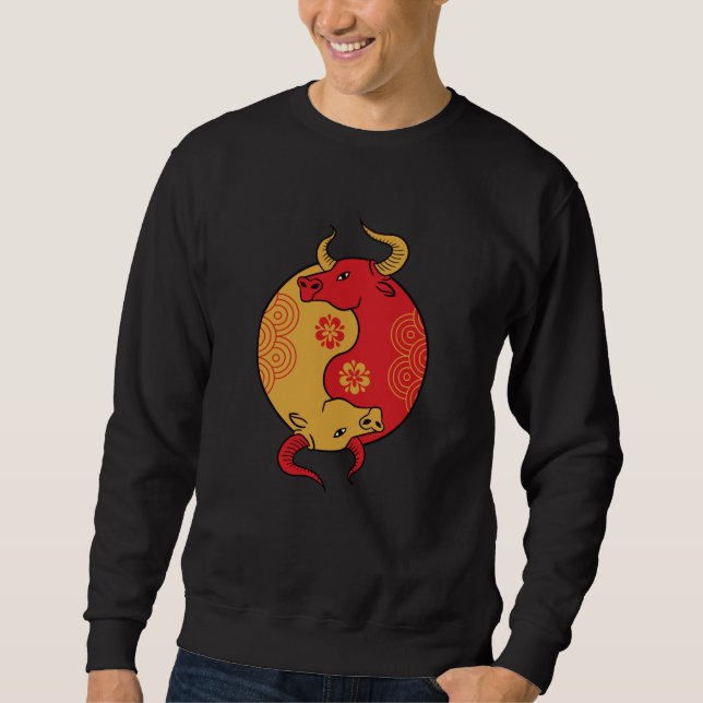 Sweatshirt Yin Yang Ox (Devant)