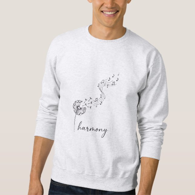 Sweatshirt Yoga Breathe Sweatshirt,Cadeau Musical   (Devant)