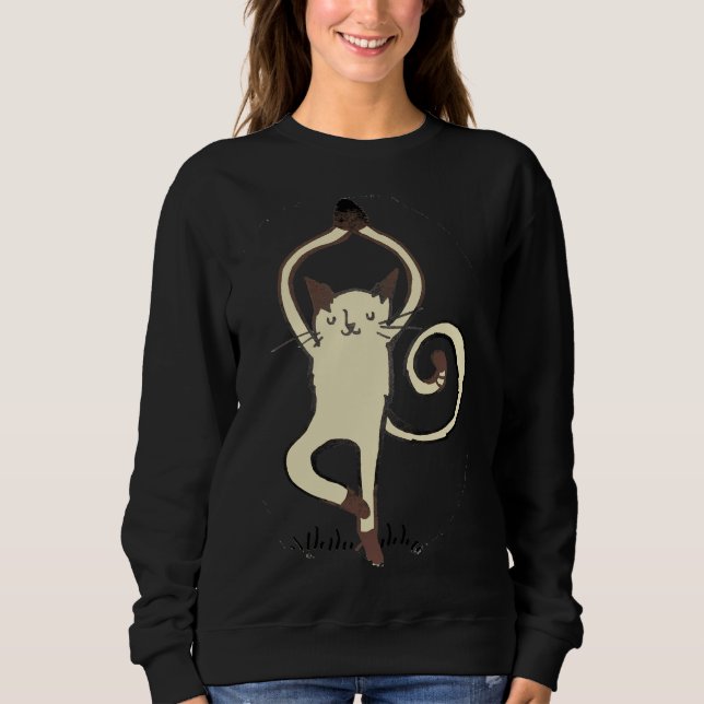 Sweatshirt Yoga Chat 22 (Devant)