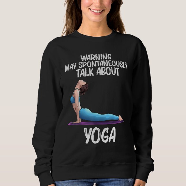 Sweatshirt Yoga cool Pour Hommes Femmes Yogi Exercice Physiqu (Devant)