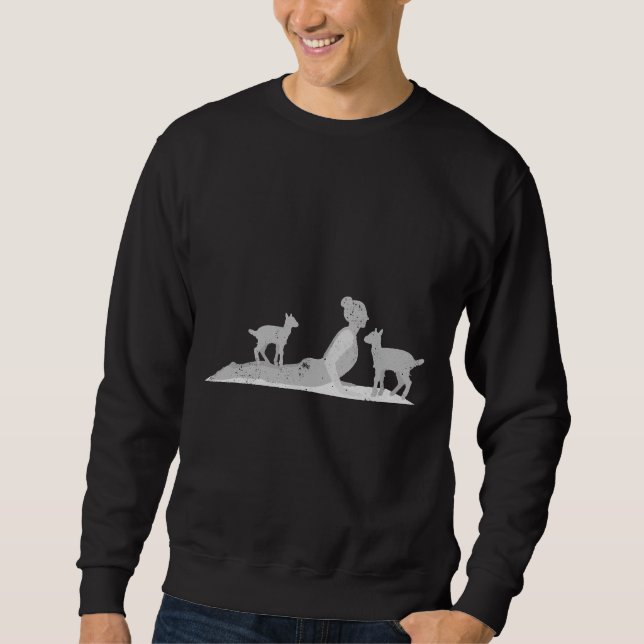 Sweatshirt Yoga de chèvre (Devant)