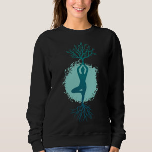 Sweatshirt Yoga des arbres femmes
