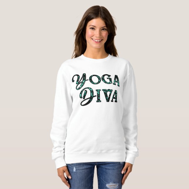 SWEATSHIRT YOGA DIVA (Devant entier)