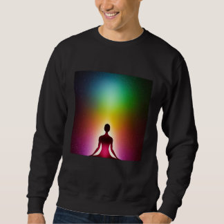 Sweatshirt Yoga Fille Femelle Salutation Solaire Méditation C