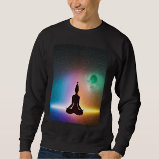 Sweatshirt Yoga Girl Female Sun Salutation Meditation Chakra 