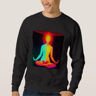 Sweatshirt Yoga Girl Female Sun Salutation Meditation Chakra 