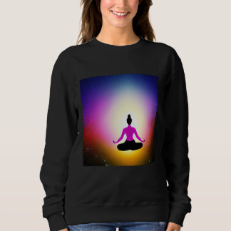 Sweatshirt Yoga Girl Female Sun Salutation Meditation Chakra 
