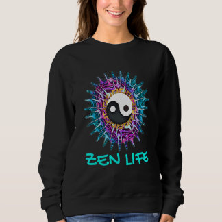 Sweatshirt Yoga La Vie Zen Yoga Pour Méditation Yoga Om