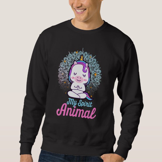 Sweatshirt Yoga Meditation Spiritual Body Chakra Energy Unico (Devant)