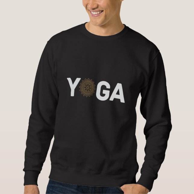 Sweatshirt Yoga Meditation Spiritual Lotus Namaste Artistic 1 (Devant)
